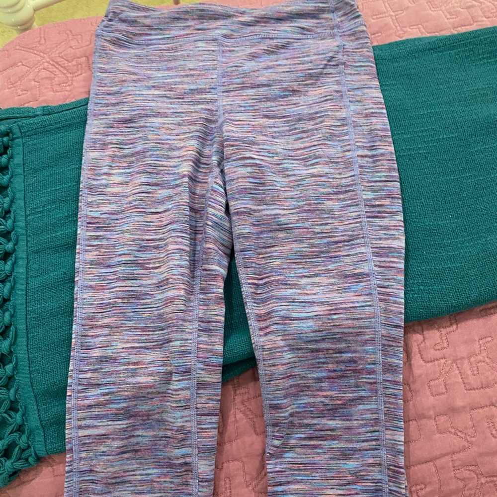 Athleta girl multi colored leggings